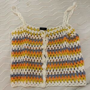 Lizard Thicket crochet tank NWOT size S/M